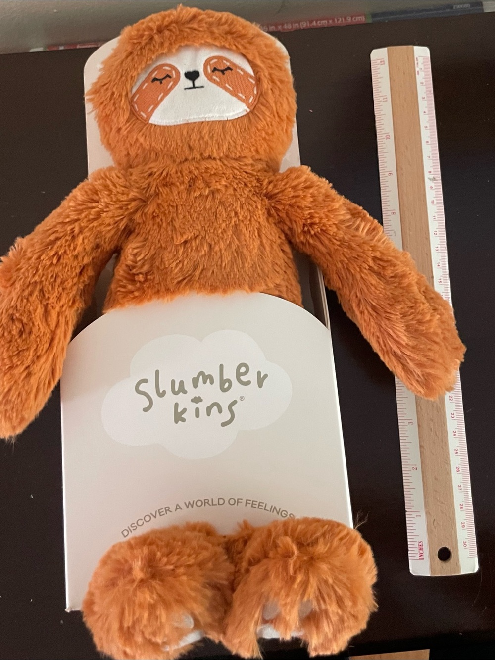 Slumberkins Orange Plush Sloth - Cozy Cuddly Stuffed Animal - Picture 6 of 8